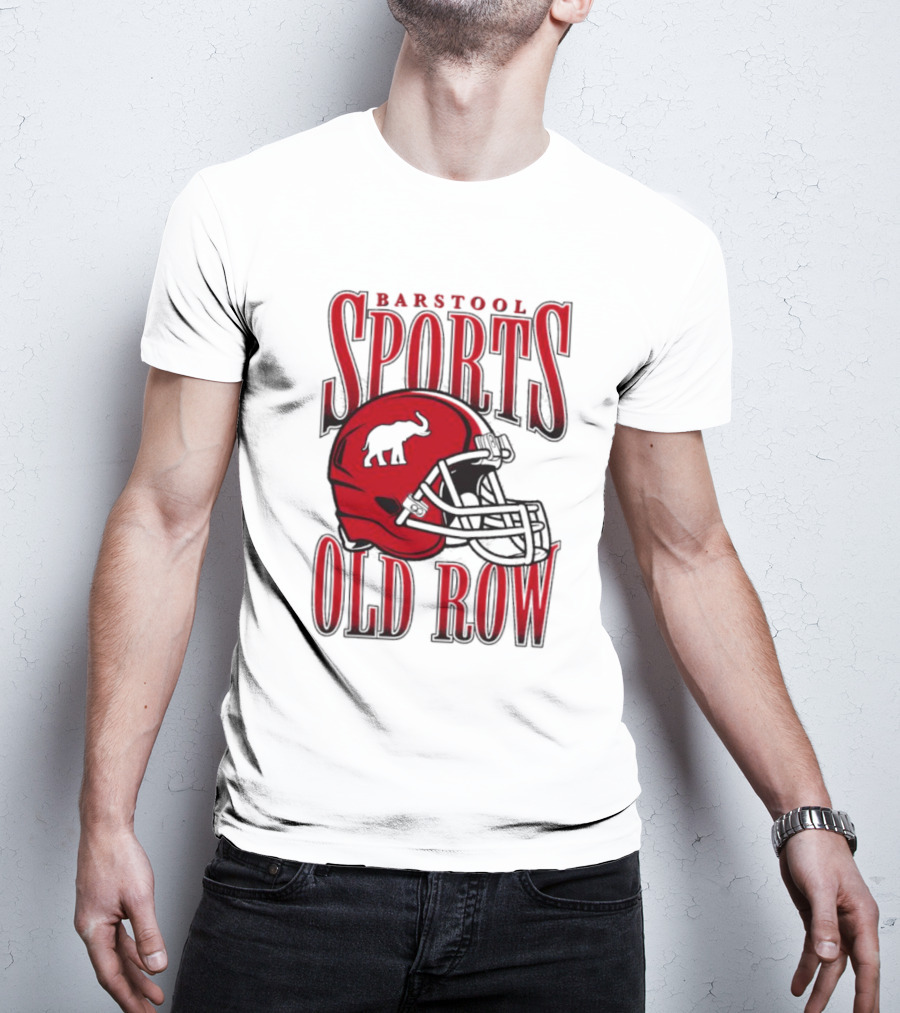 Old Row Elephant Football Helmet T-Shirt