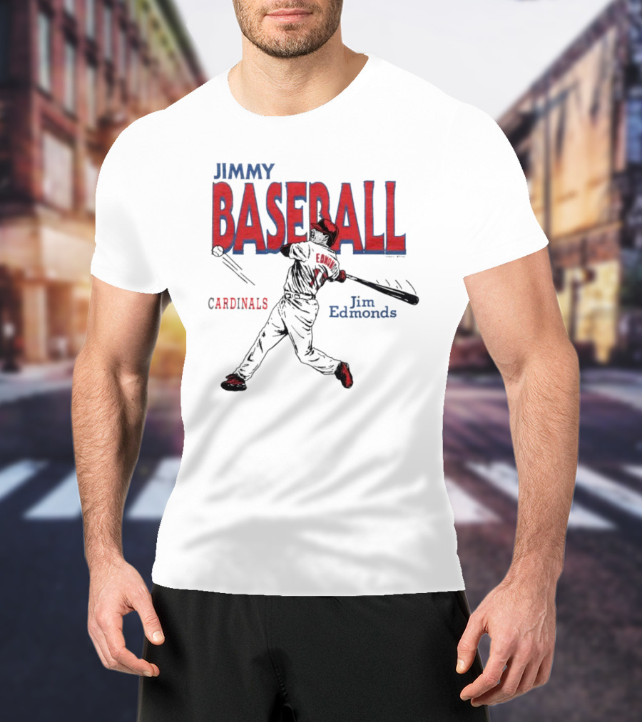 Cardinals Jim Edmonds Jimmy Baseball Swing T-Shirt