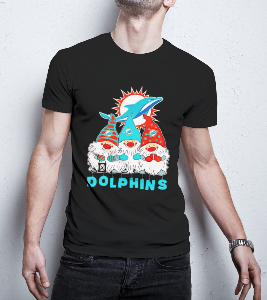 Miami Dolphins Gnomes Football Team Fan T-Shirt
