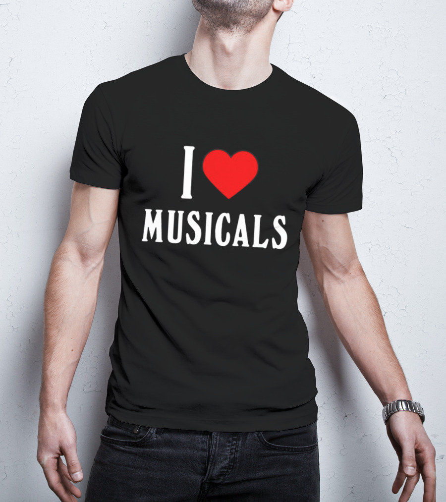I Heart Musicals Red Love T-Shirt