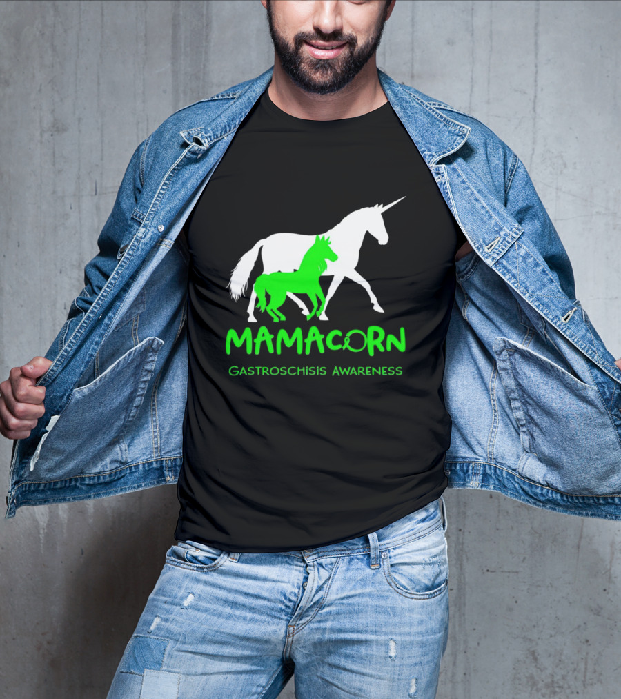 Mamacorn Gastroschisis Awareness Unicorn Mother And Foal T-Shirt