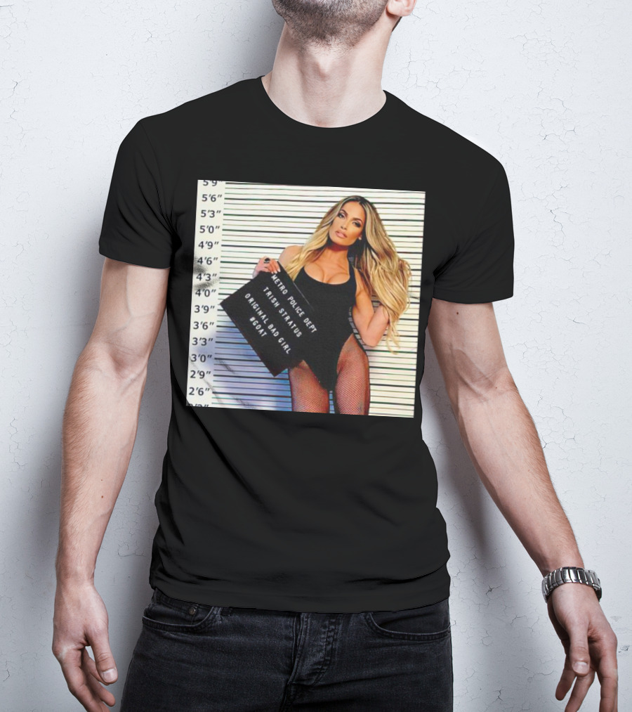 Trish Stratus Metro Police Dept Original Bad Girl GOAT T-Shirt