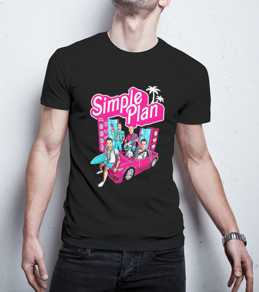 Simple Plan Barbie Dolls And Car Ocean Drive T-Shirt