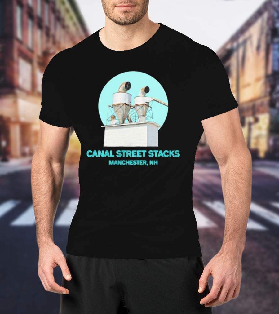 CANAL STREET STACKS MANCHESTER NH Ventilation Towers T-Shirt