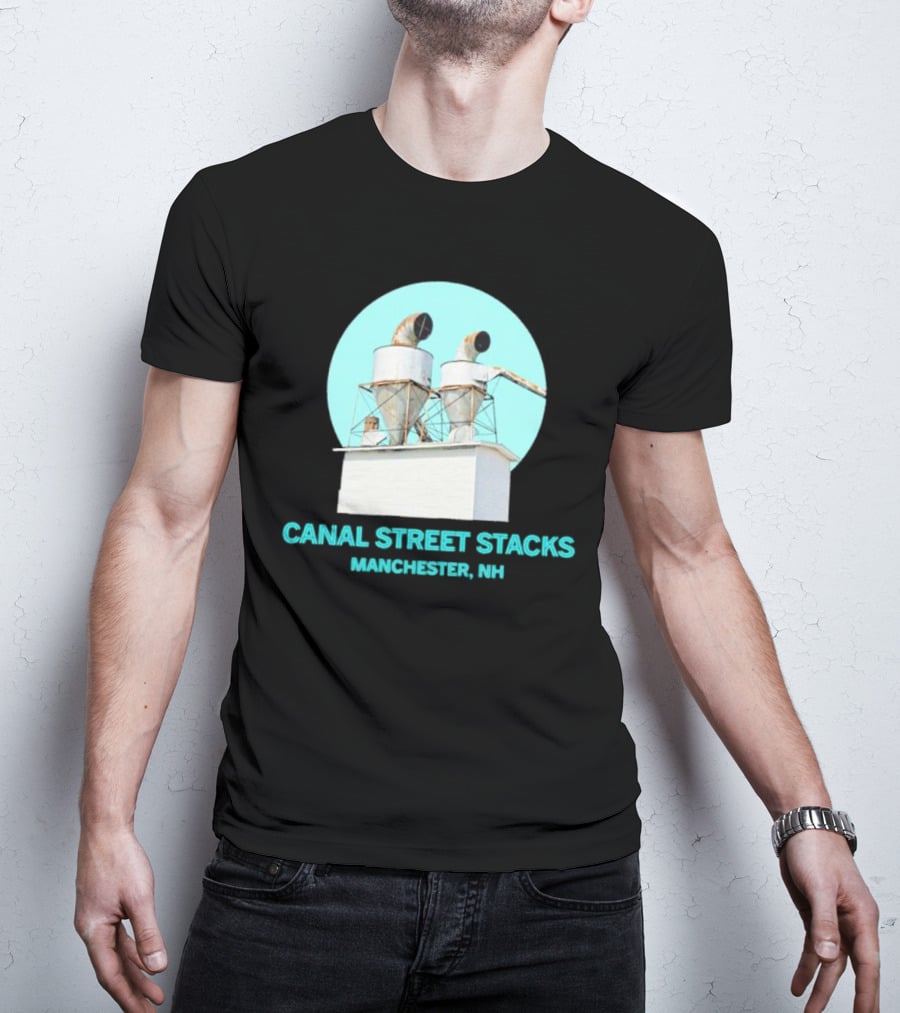 CANAL STREET STACKS MANCHESTER NH Ventilation Towers T-Shirt
