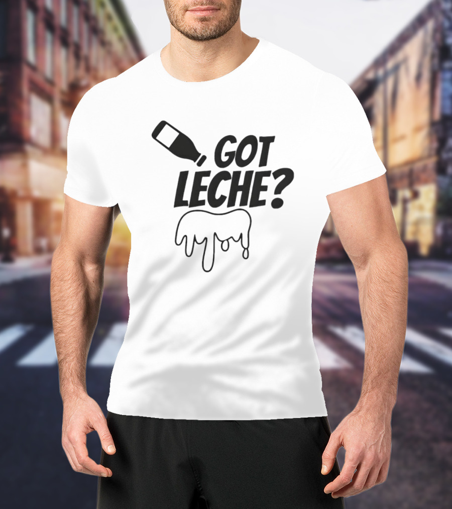 Got Leche Milk Bottle Dripping Illustration Gabby B T-Shirt