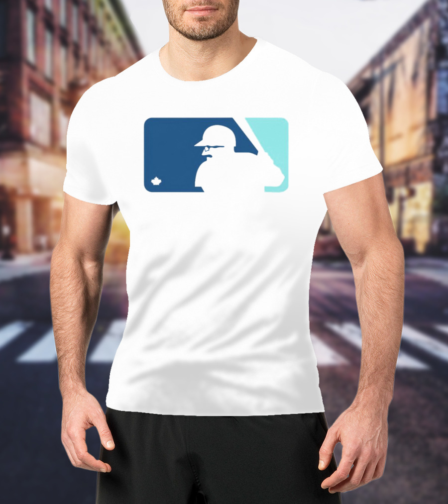 Ben Wagner Schneider Stache Baseball Logo With Batter T-Shirt