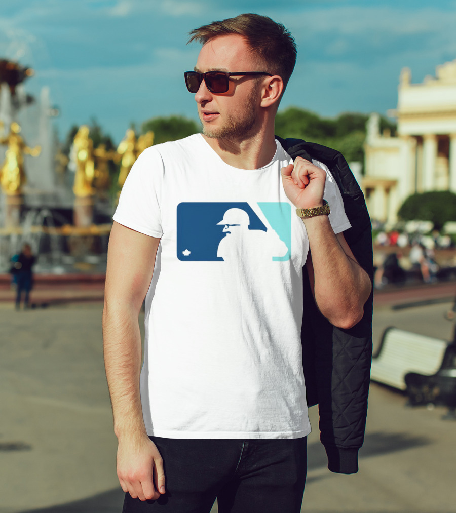 Ben Wagner Schneider Stache Baseball Logo With Batter T-Shirt