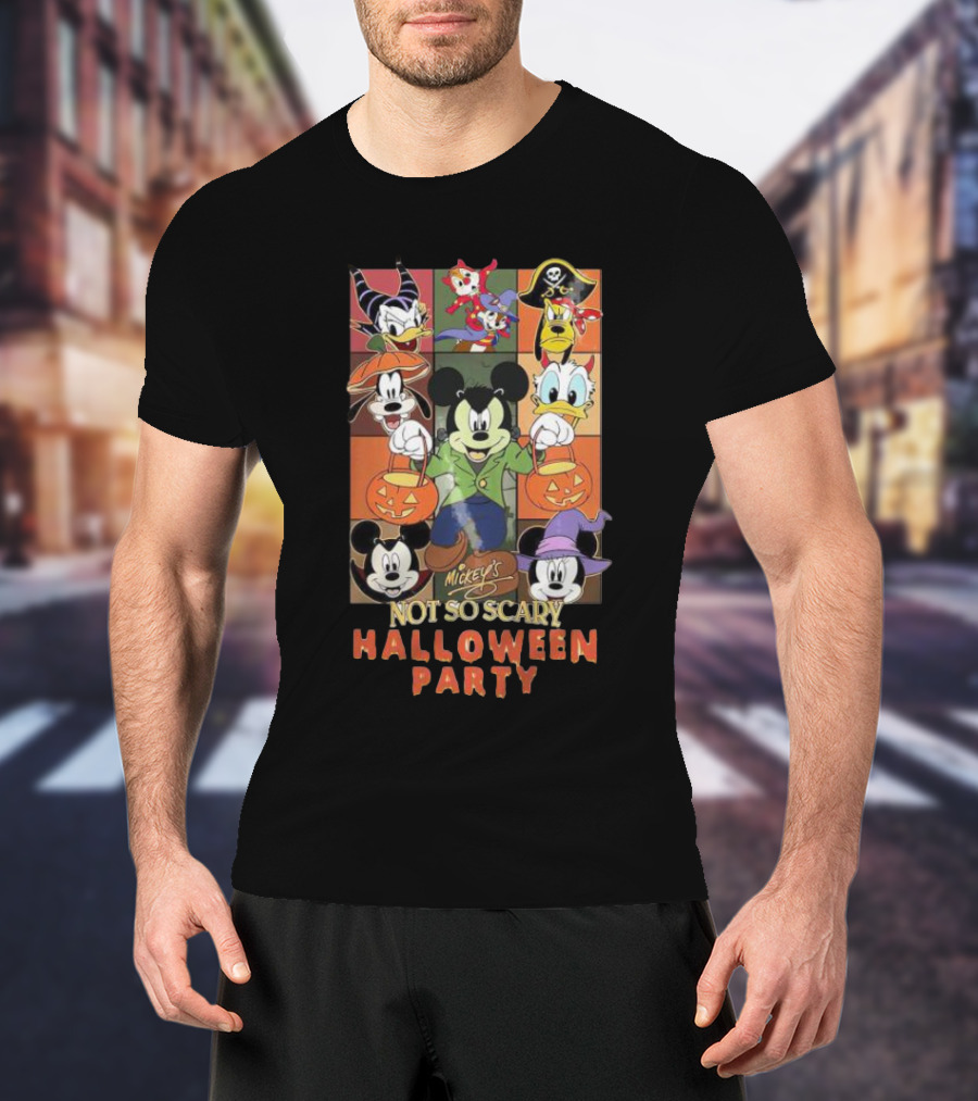 Mickey's Not So Scary Halloween Party Disney Characters T-Shirt