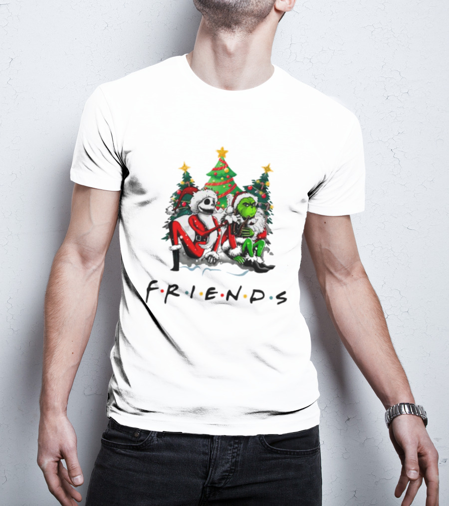 Grinch Santa Nightmare Christmas Friends T-Shirt