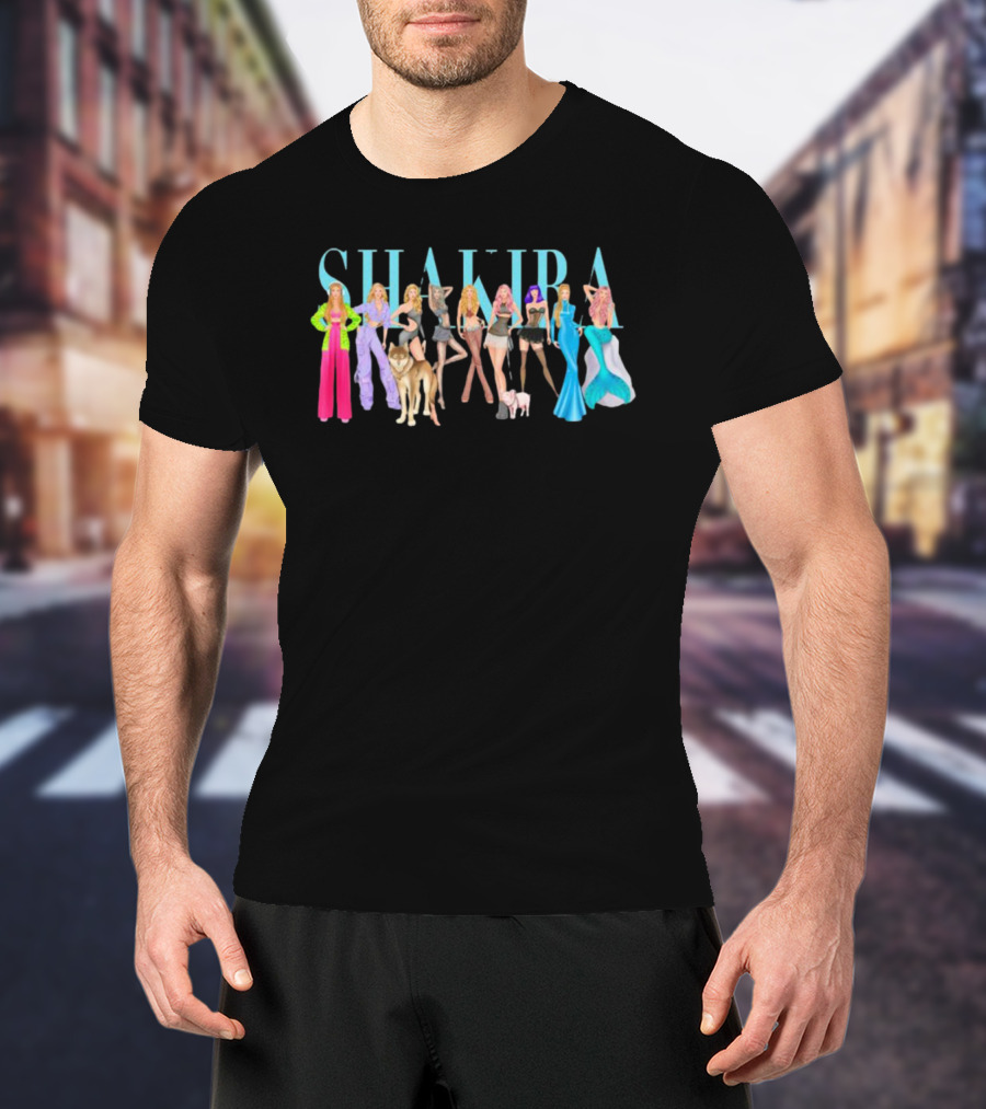 Shakira Iconic Outfits And Bold Styles T-Shirt