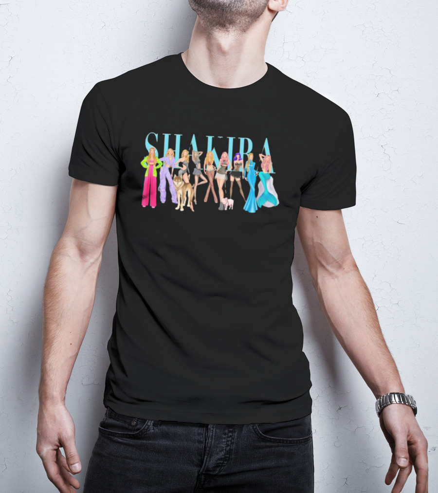 Shakira Iconic Outfits And Bold Styles T-Shirt