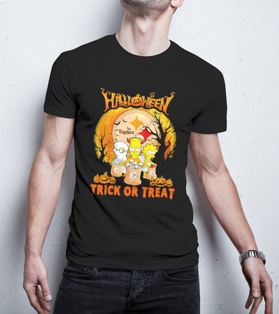 Halloween Steelers Trick Or Treat The Simpson T-Shirt