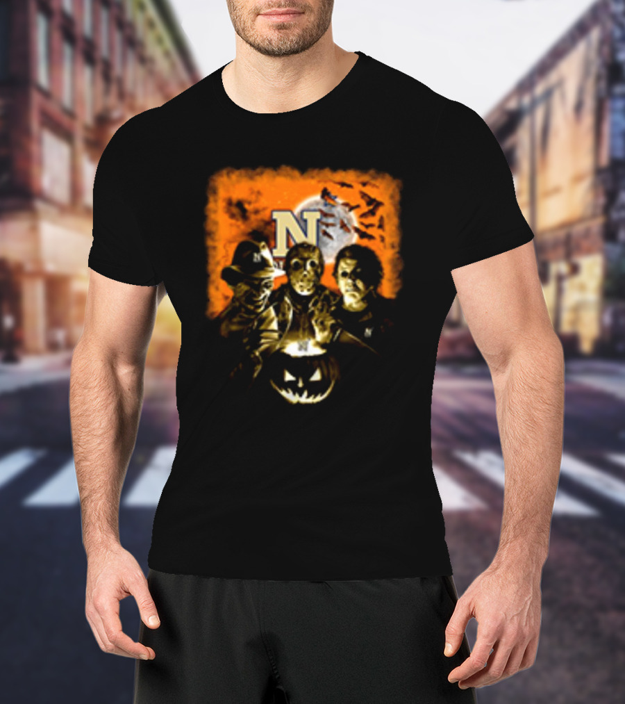 Navy Midshipmen Halloween Freddy Krueger Jason Voorhees Michael Myers Horror Movies T-Shirt