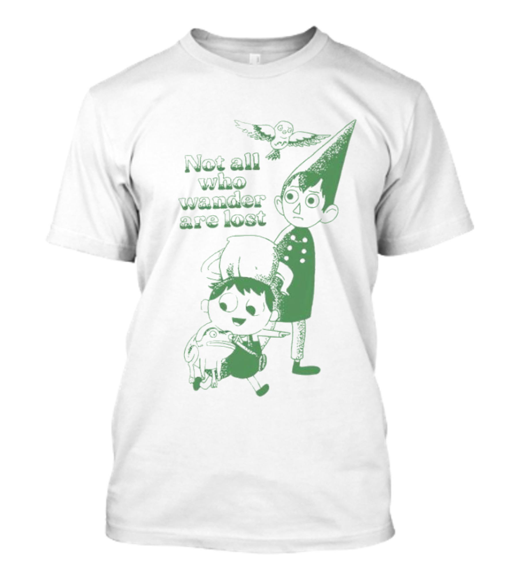 Not All Who Wander Are Lost Over The Garden Wall Characters Frog Bird T-Shirt
