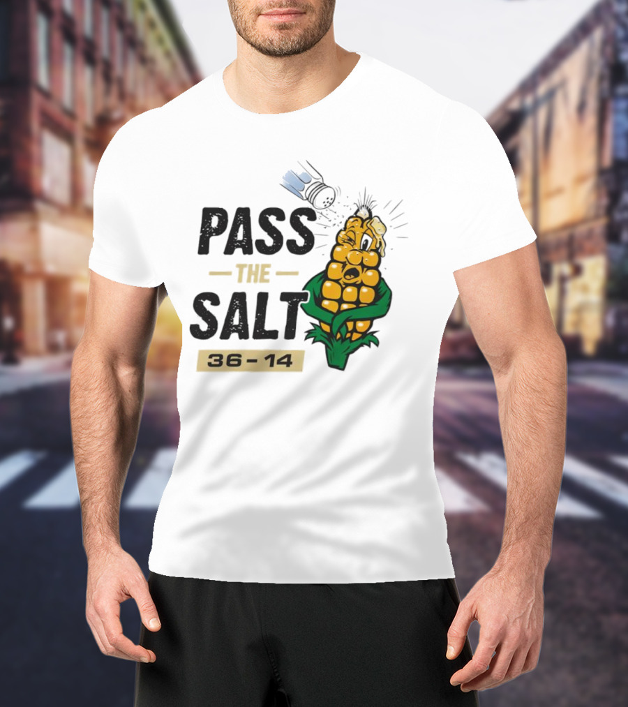 Pass The Salt 36-14 Anti-Nebraska Colorado Corn Husk Visual T-Shirt