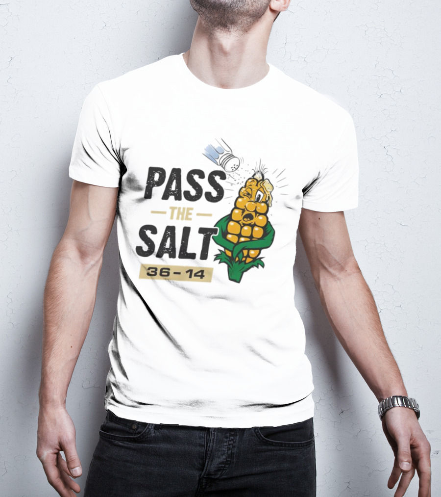 Pass The Salt 36-14 Anti-Nebraska Colorado Corn Husk Visual T-Shirt