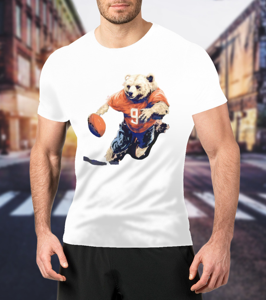 Staley Da Bear Chicago Bears Football Bear Jersey Number 9 T-Shirt