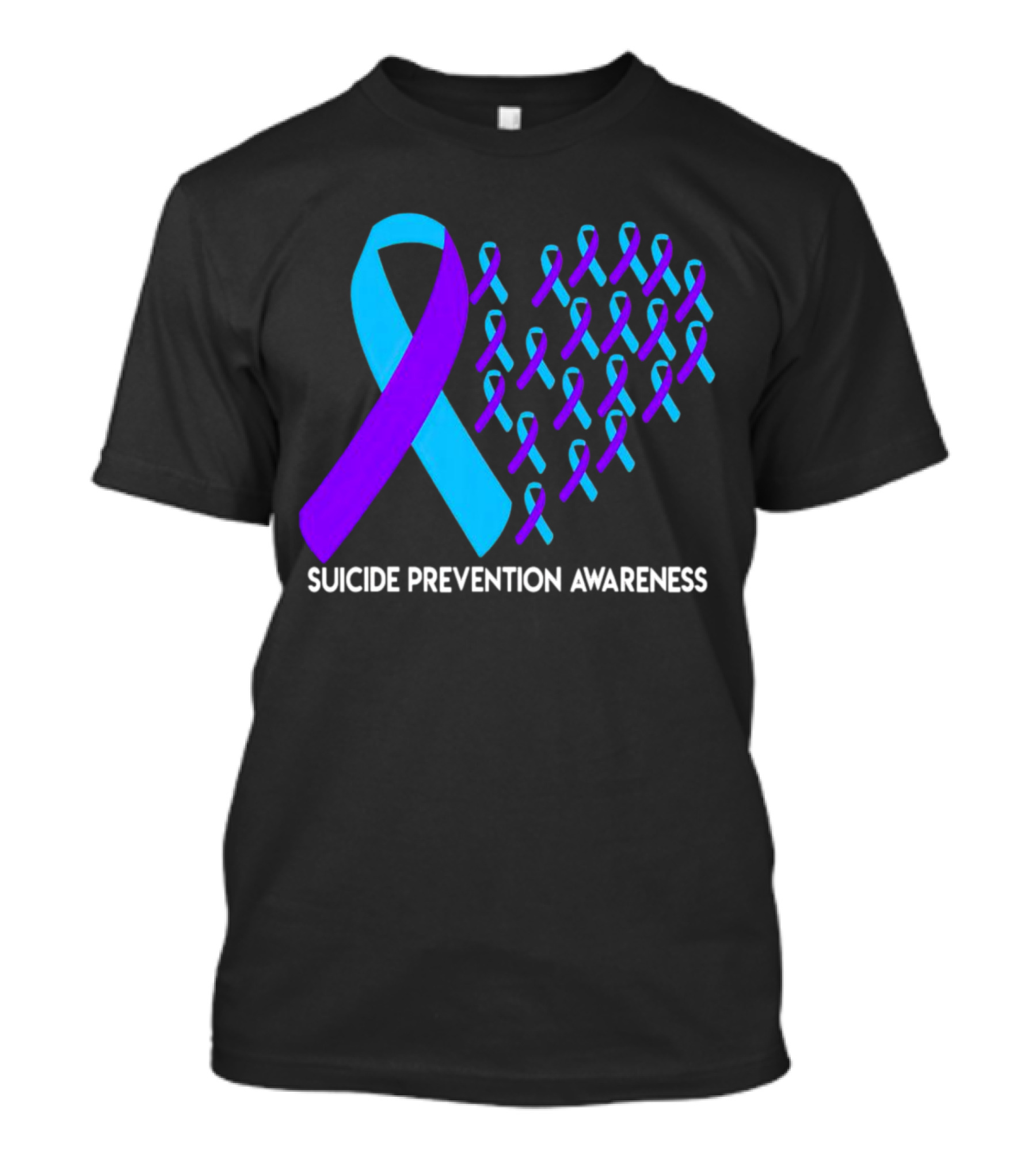 Suicide Prevention Awareness Ribbon Heart T-Shirt