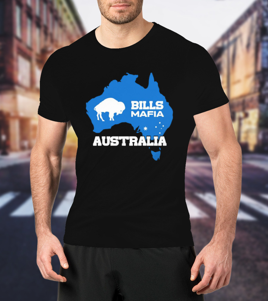 Bills Mafia Australia Buffalo Map T-Shirt