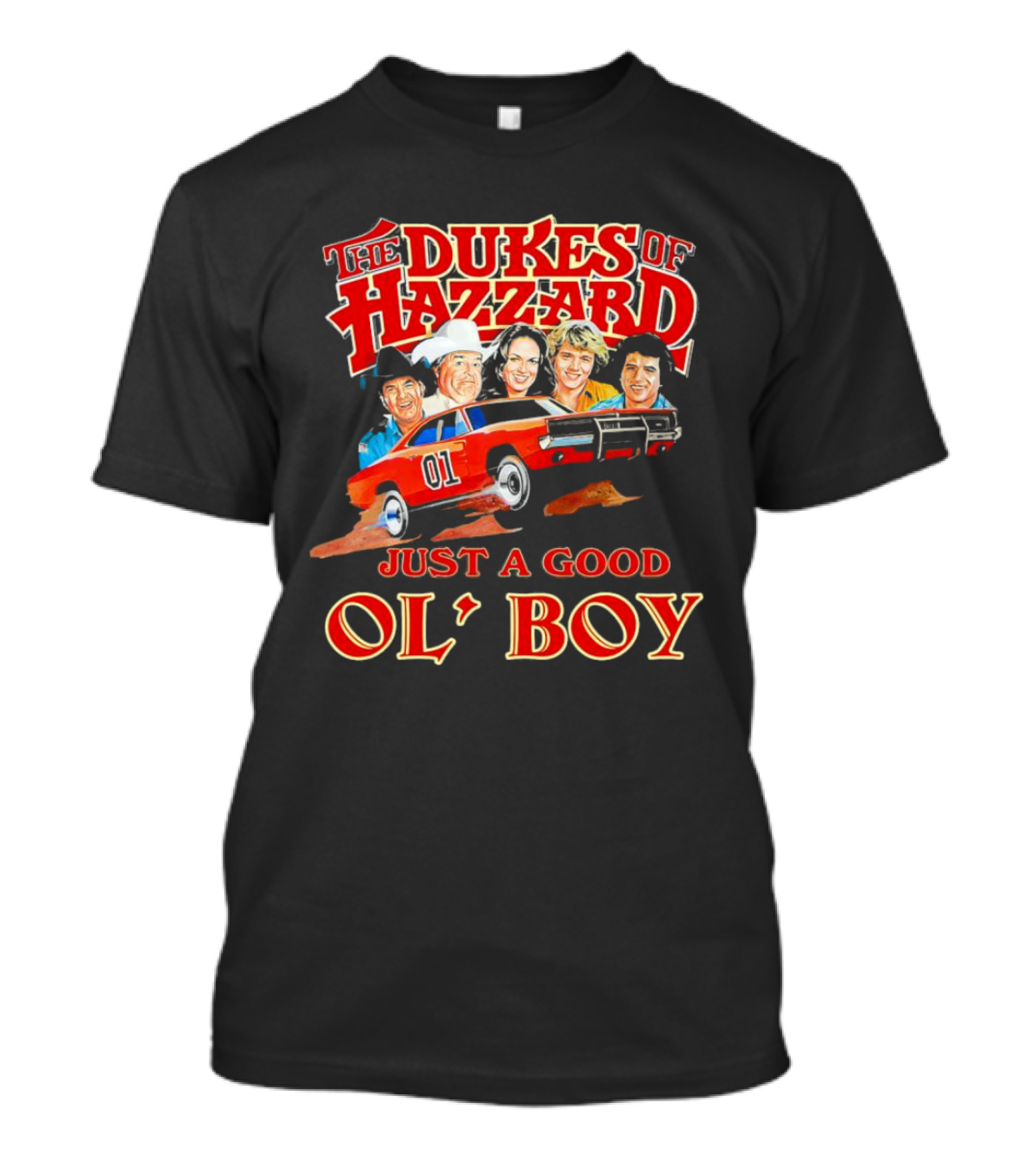 The Dukes Of Hazzard 1969 Dodge Charger Just A Good Ol' Boy Retro TV Car And Characters T-Shirt