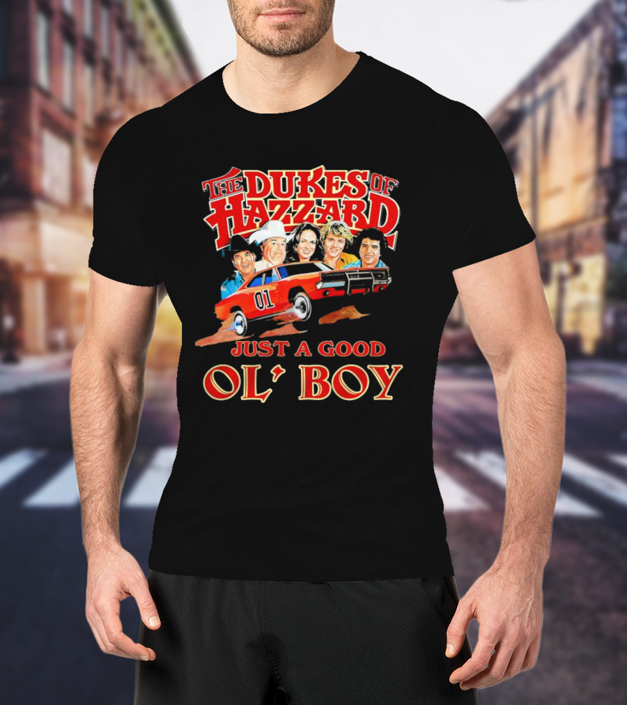 The Dukes Of Hazzard 1969 Dodge Charger Just A Good Ol' Boy Retro TV Car And Characters T-Shirt