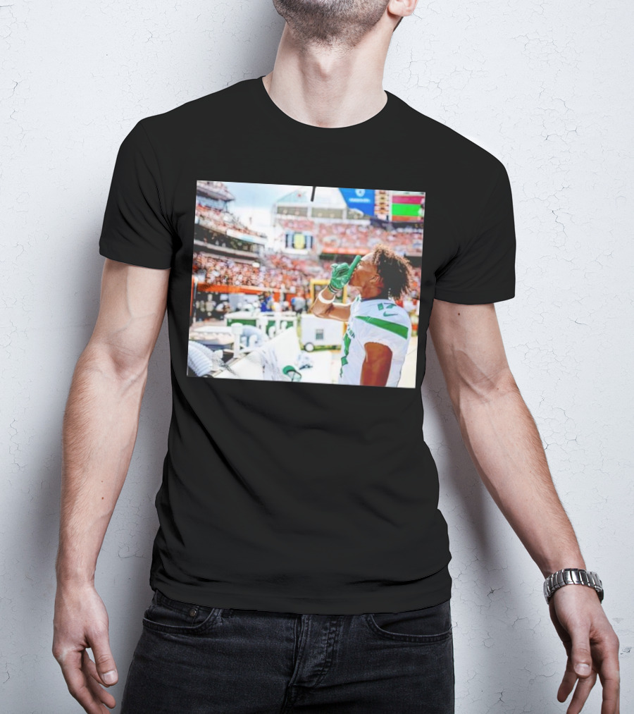 Trending Garrett Wilson Shhh Football Silence T-Shirt