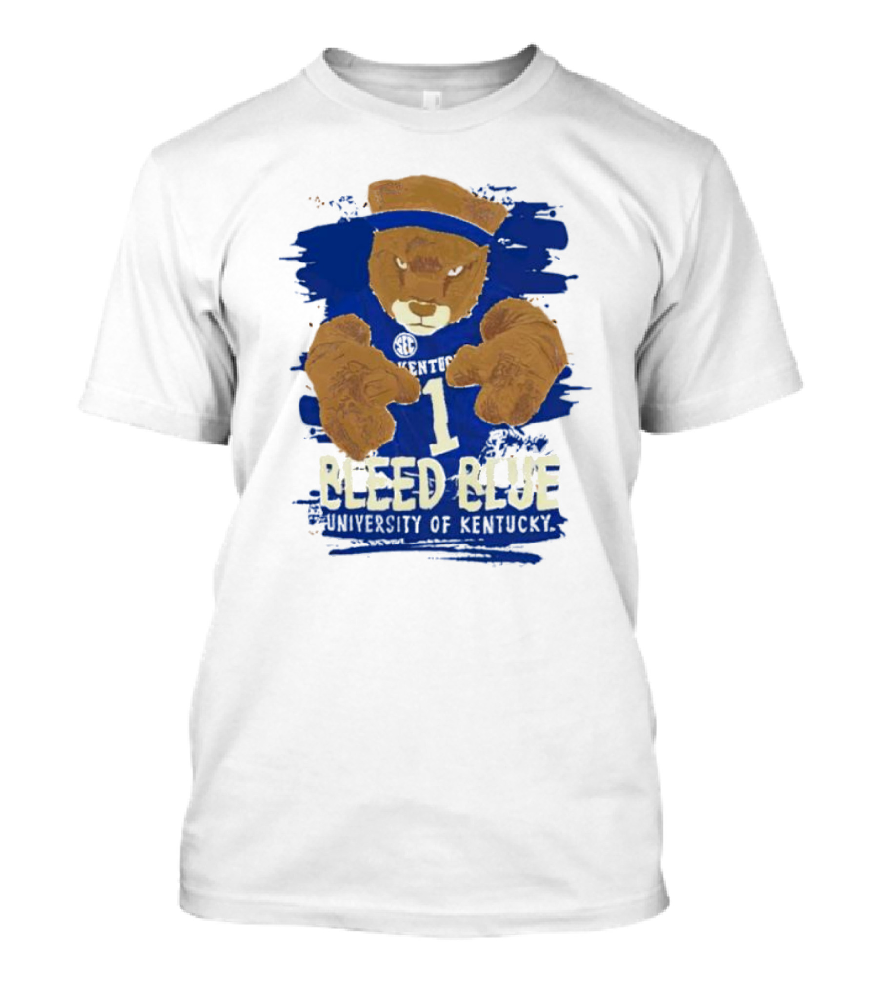 Bleed Blue University Of Kentucky Sideline Mascot T-Shirt