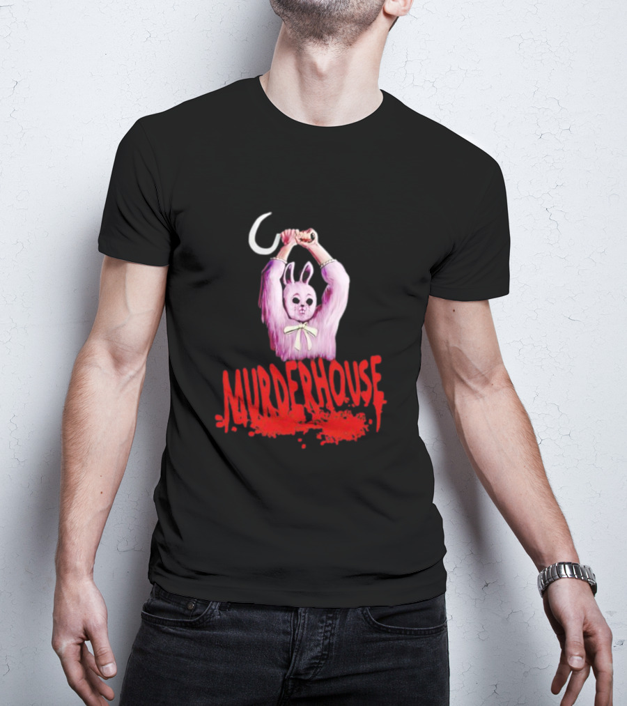 Murder House Pink Bunny With Sickle T-Shirt