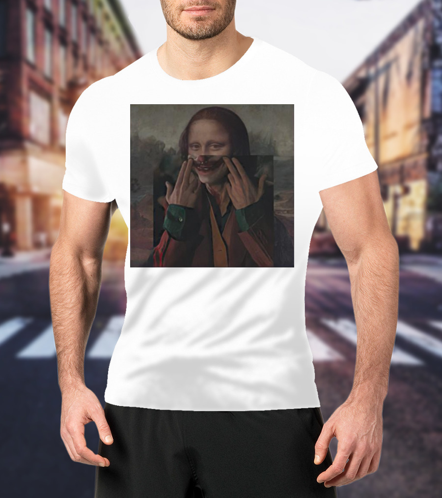 Mona Lisa Joker Crossover Fusion T-Shirt