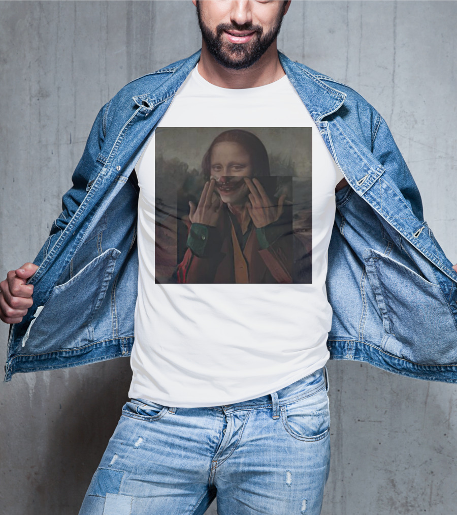 Mona Lisa Joker Crossover Fusion T-Shirt