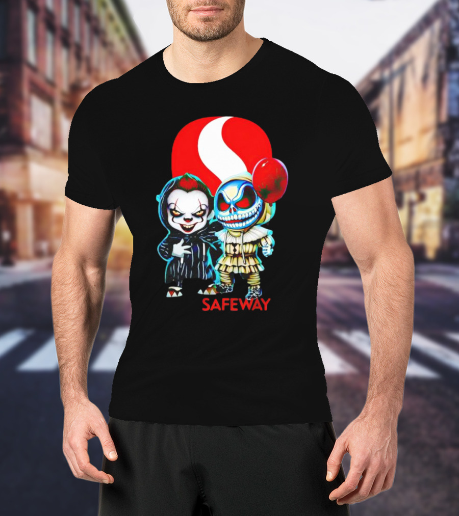 Pennywise Jack Skellington Safeway Halloween Combo T-Shirt
