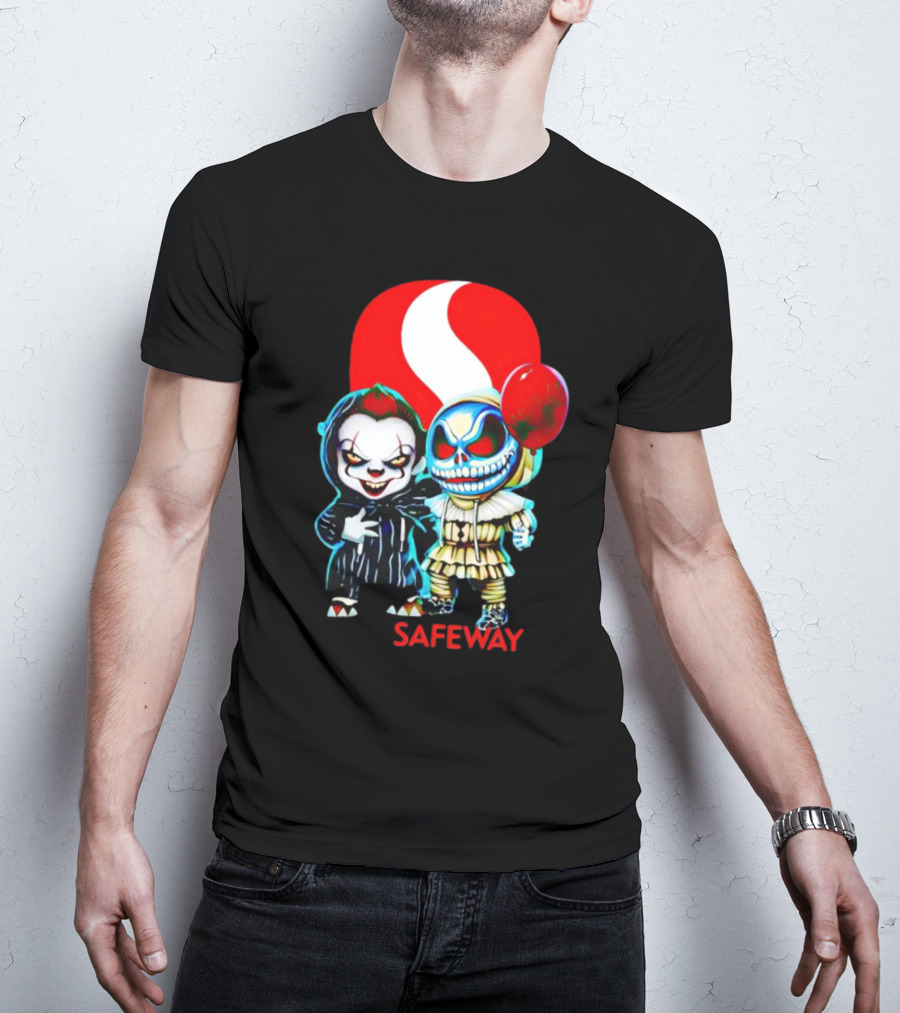 Pennywise Jack Skellington Safeway Halloween Combo T-Shirt