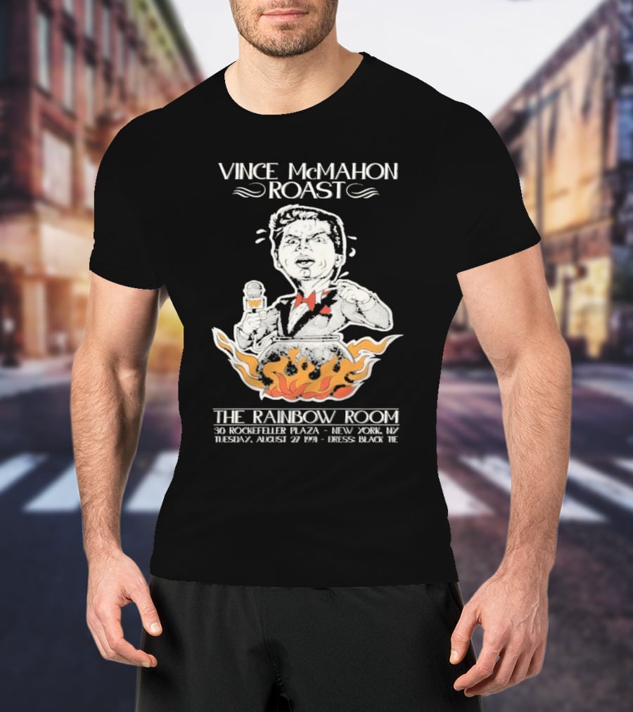 Vince McMahon Roast The Rainbow Room August 27 1974 New York Black Tie Event T-Shirt