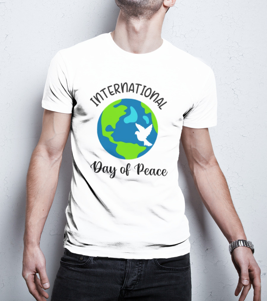 International Day Of Peace Earth With Dove T-Shirt