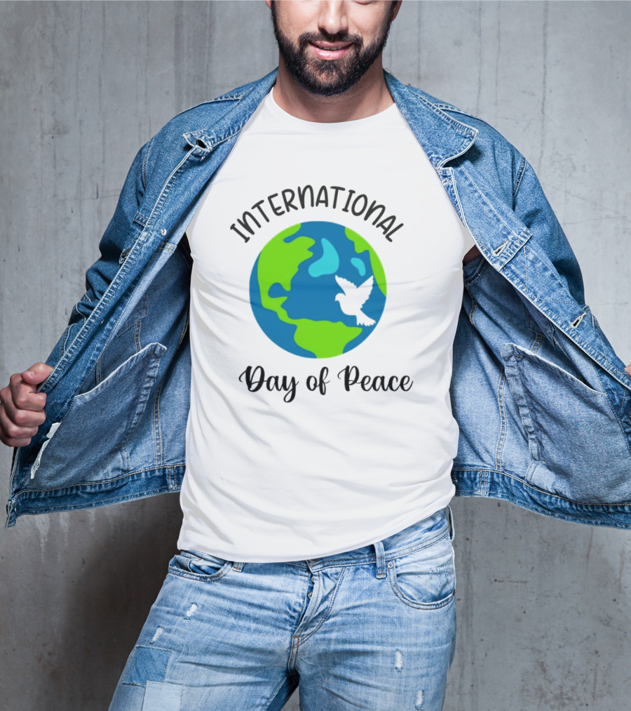 International Day Of Peace Earth With Dove T-Shirt