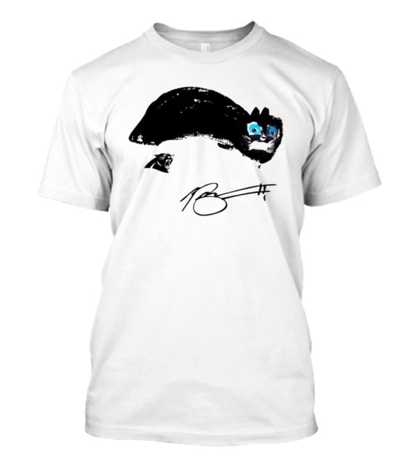 Bryce Young Panthers Signature Sketch T-Shirt