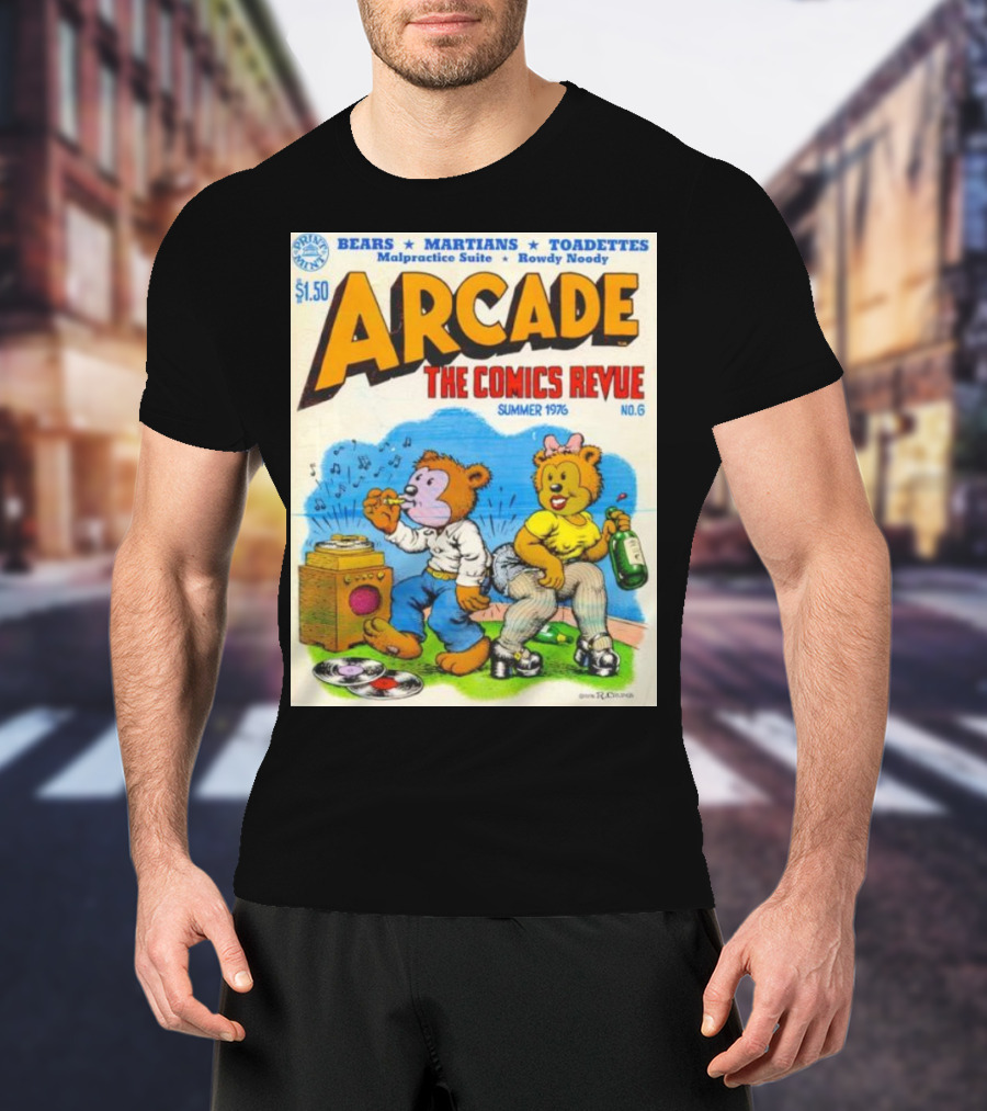 Arcade The Comics Revue Bears Martians Toadettes Summer 1976 No. 6 Malpractice Suite Rowdy Noody T-Shirt