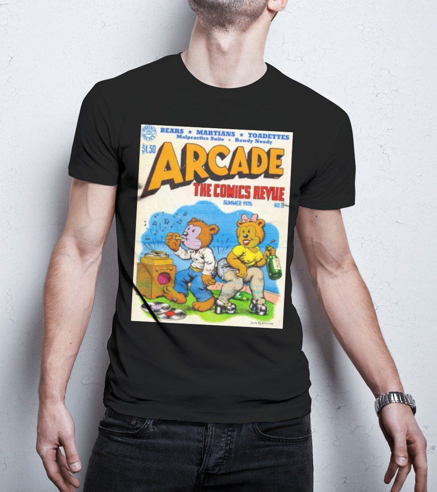 Arcade The Comics Revue Bears Martians Toadettes Summer 1976 No. 6 Malpractice Suite Rowdy Noody T-Shirt
