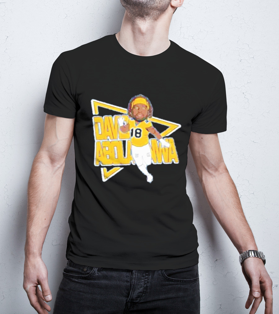 David Abolarinwa 18 Football Caricature Signature T-Shirt