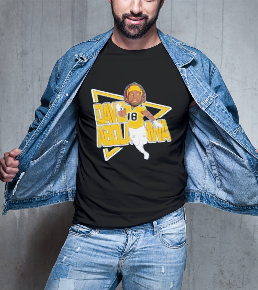 David Abolarinwa 18 Football Caricature Signature T-Shirt