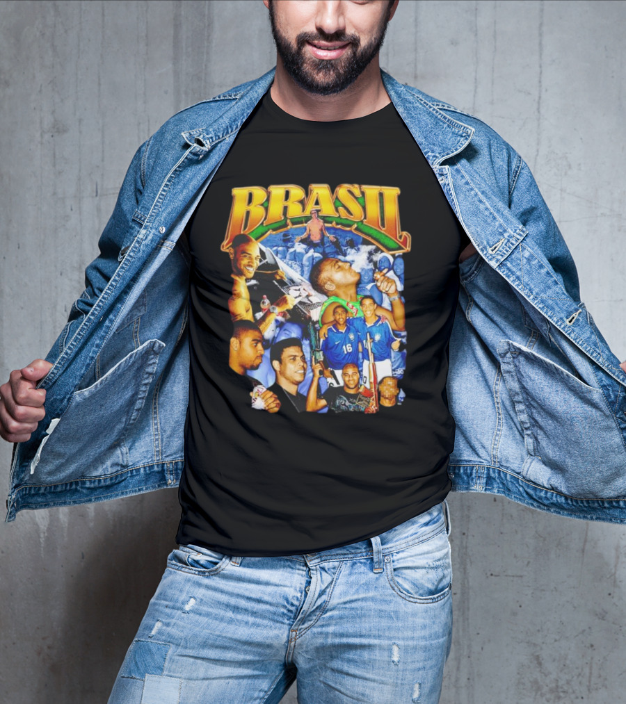 BRASIL Soccer Celebration Icons And Fans T-Shirt