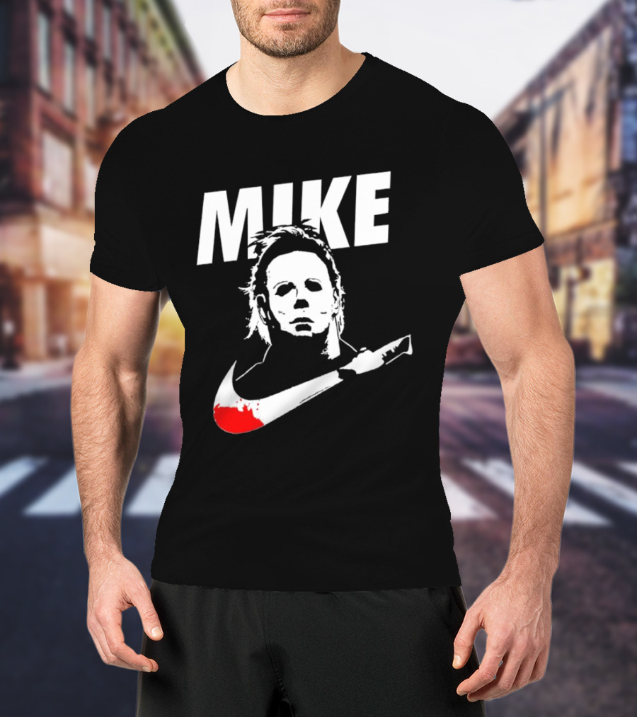 Mike Michael Myers Halloween Knife Swoosh T-Shirt