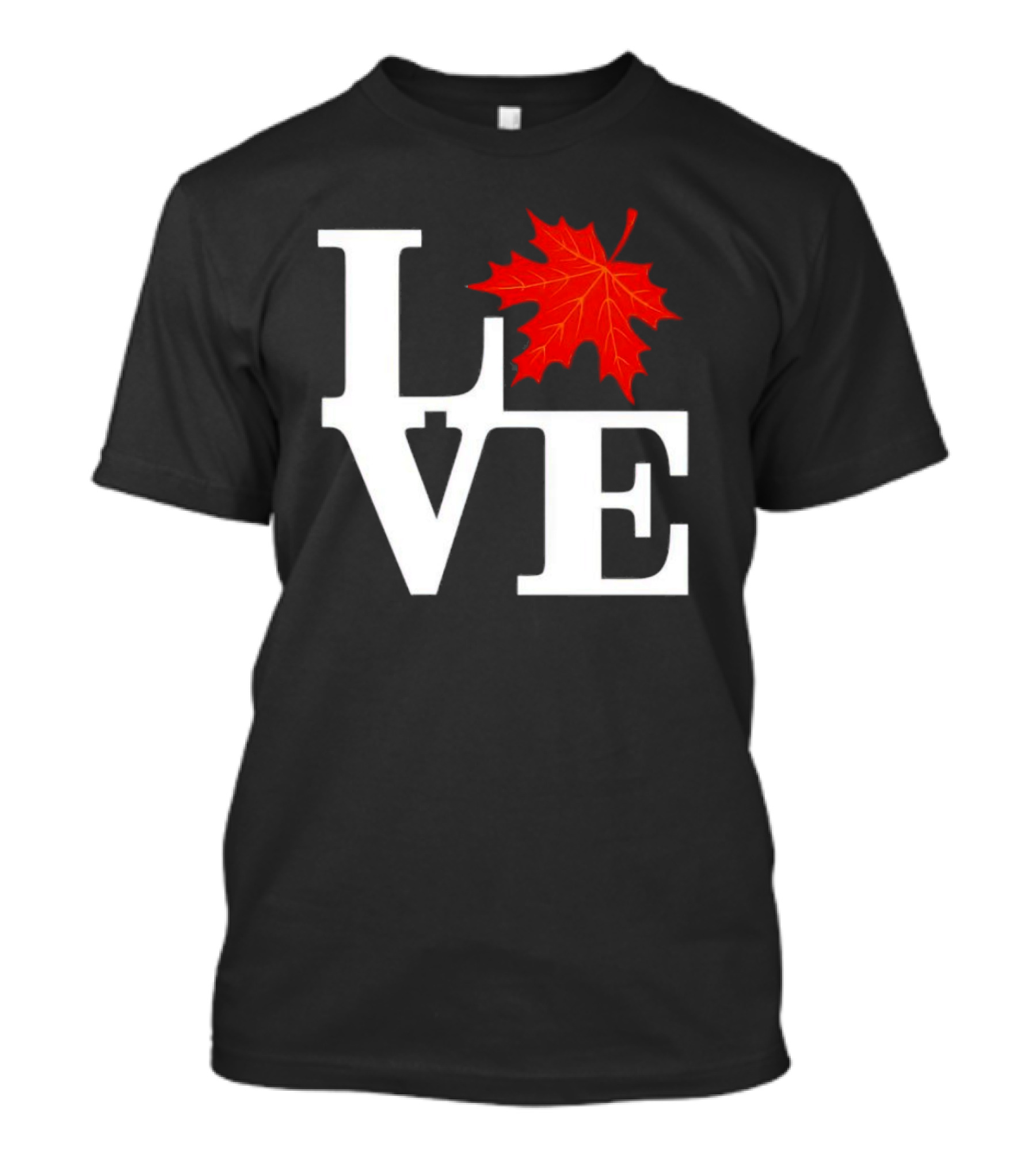 I Love Fall Season Leaf T-Shirt