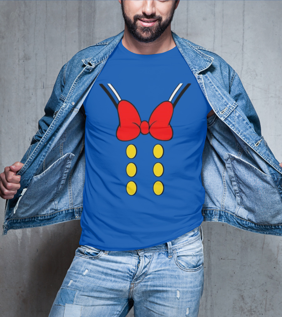 Donald Duck Halloween Minnie Mouse Bow And Buttons T-Shirt