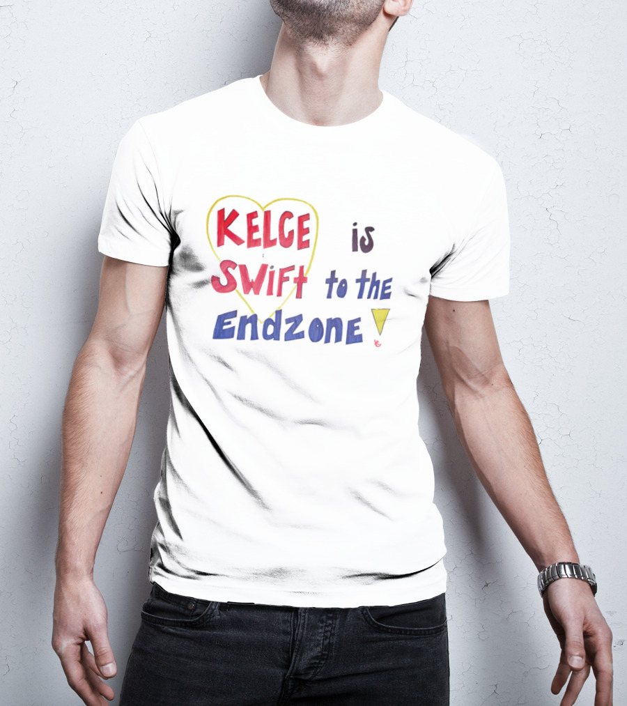 Kelce Swift Heart Is To The Endzone T-Shirt