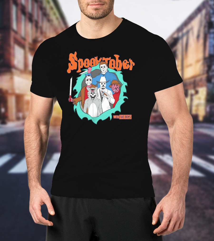 Spooktober With The Boys Horror Movies T-Shirt