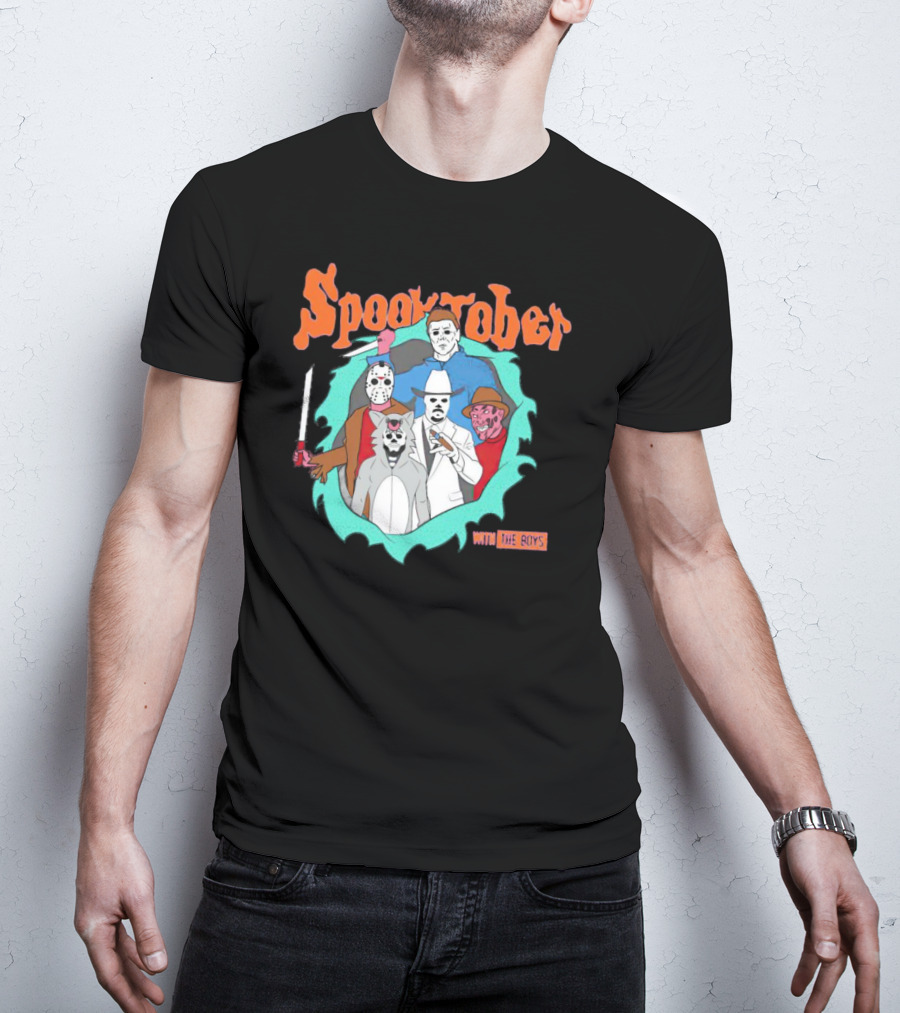 Spooktober With The Boys Horror Movies T-Shirt