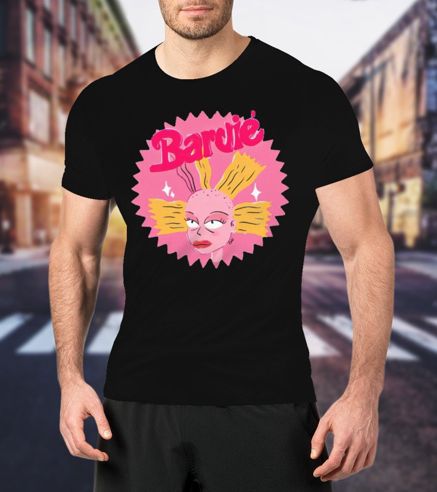 Barbie Movie Bold Parody Pink Starburst T-Shirt