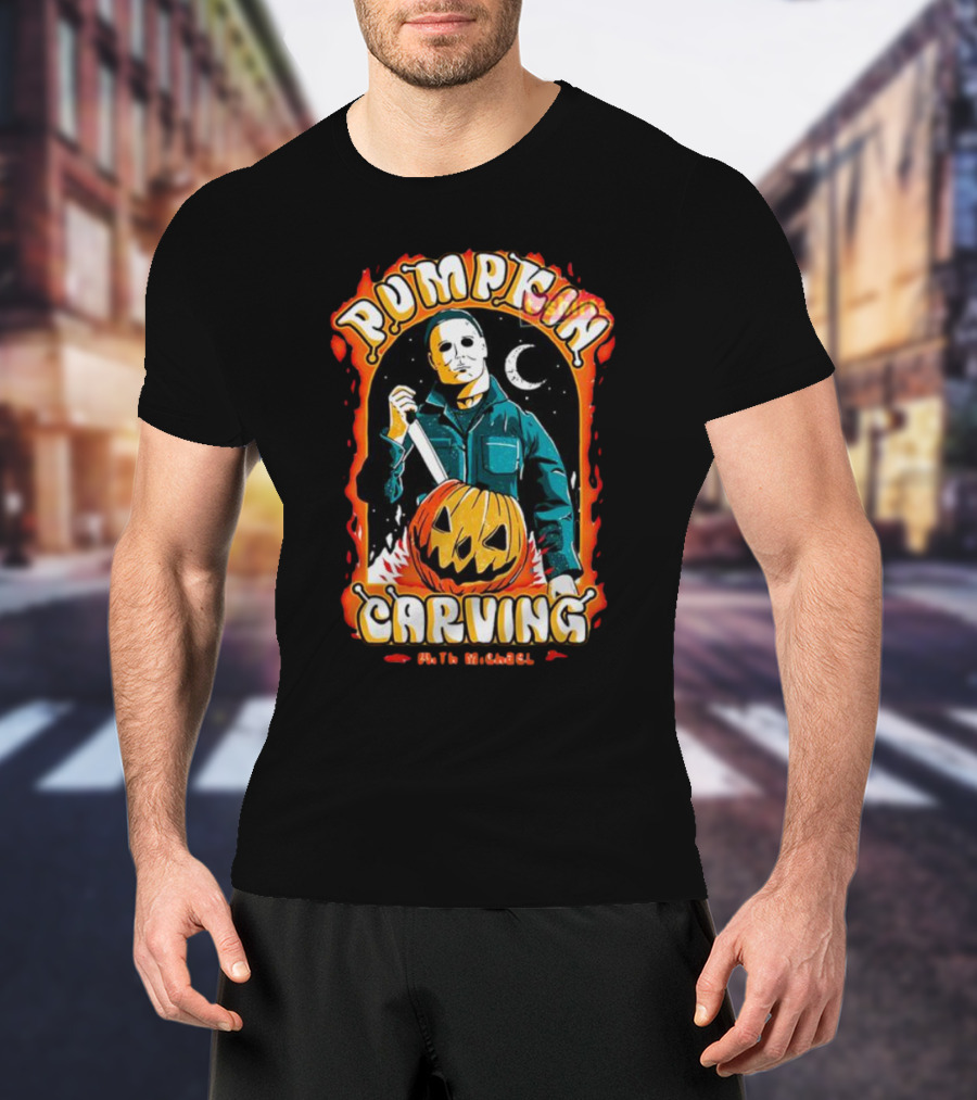 Michael Myers Halloween Pumpkin Carving T-Shirt